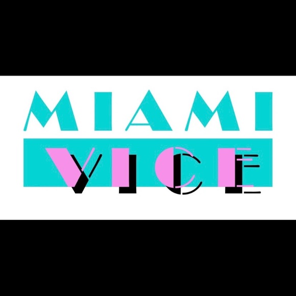 VINTAGE MIAMI DISH 84’ PINK & GREEN - Picture 3 of 3